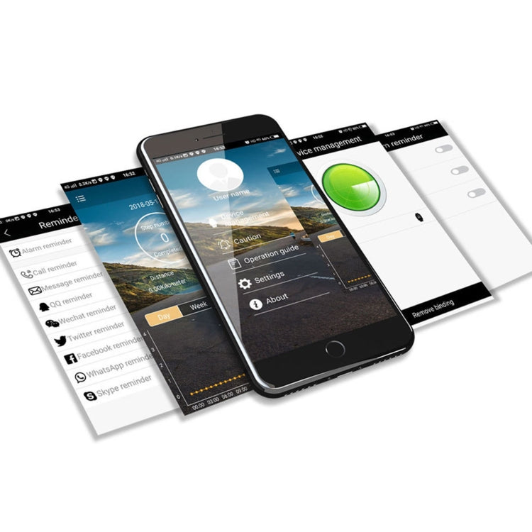 Lokmat MK18 1.1 inch Circle Screen Waterproof Smart Watch