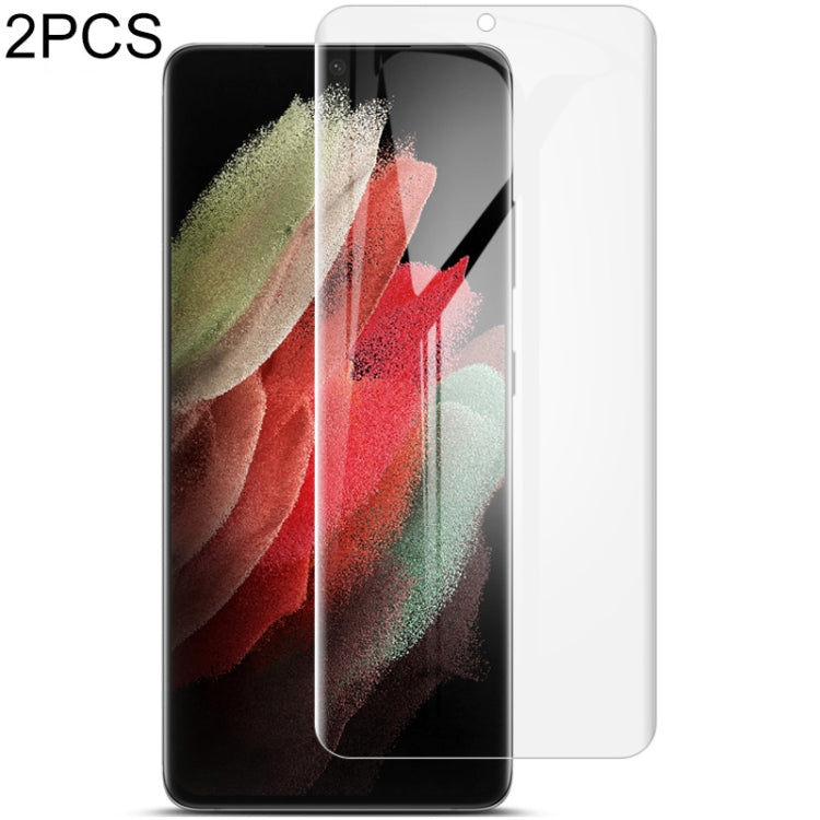 2 PCS IMAK Curved Full Screen Hydrogel Film, For Samsung Galaxy S21 5G, For Samsung Galaxy S21+ 5...