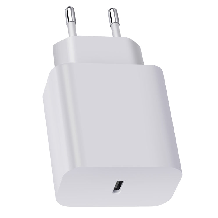 XY PD 25W USB-C / Type-C Single-port Travel Charger for Samsung Devices Fast Charging, EU Plug