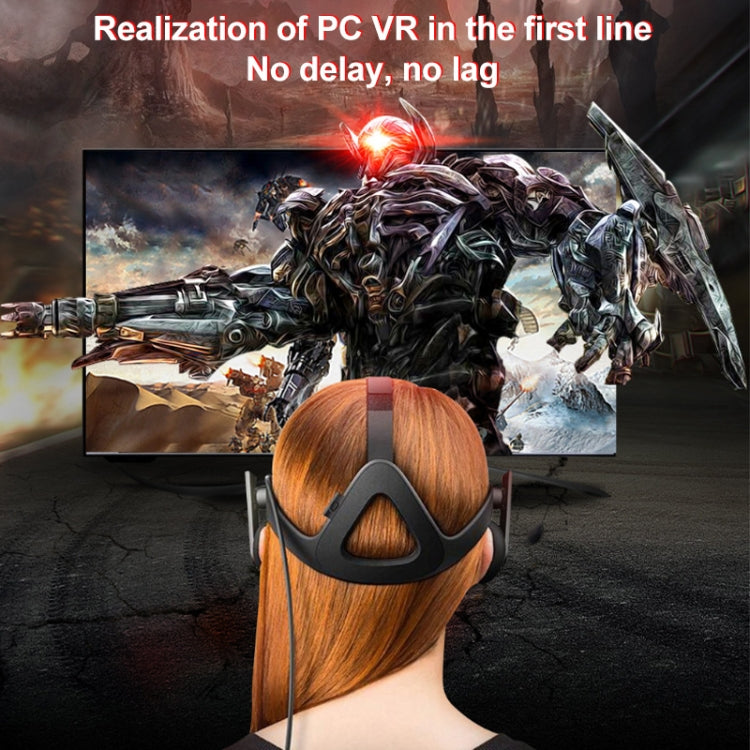 USB Male to USB 3.2 Gen1 Type-C Elbow VR Link Cable For Oculus Quest 1 / 2, 5m