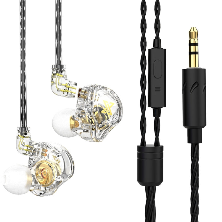 QKZ AK6 MAX In-ear Dynamic Subwoofer Wire-controlled Earphone, Standard Version, with Mic Version
