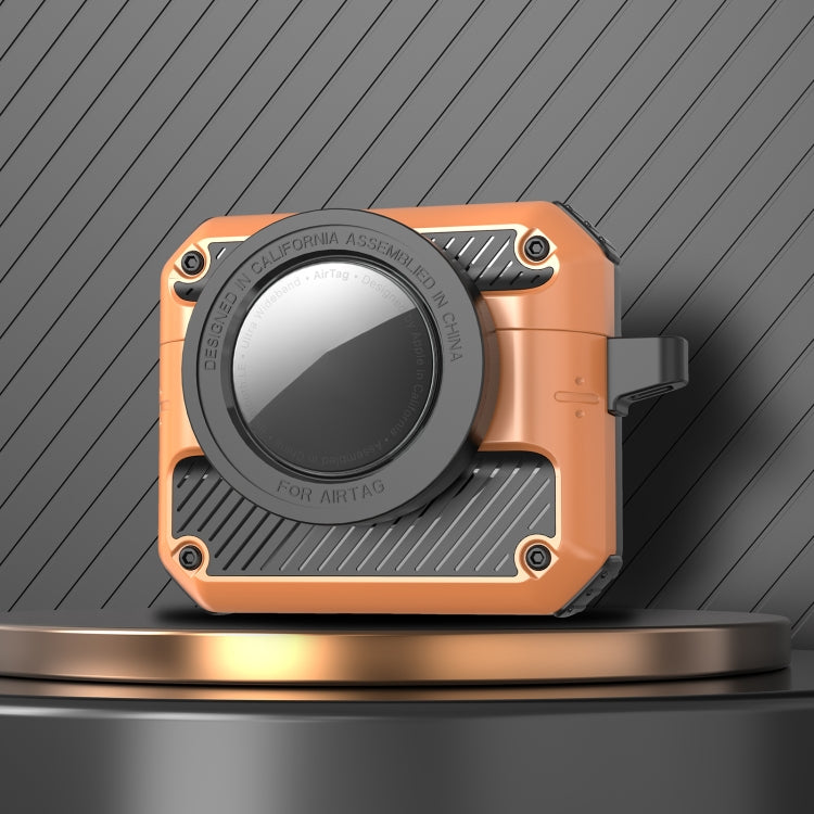 Automatic Flip Switch TPU+PC Earphone Case with AirTag