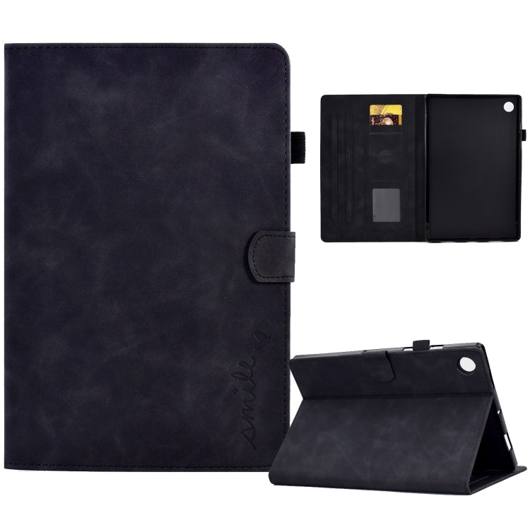 Embossed Smile Flip Tablet Leather Case, For Samsung Galaxy Tab A8 10.5 2021