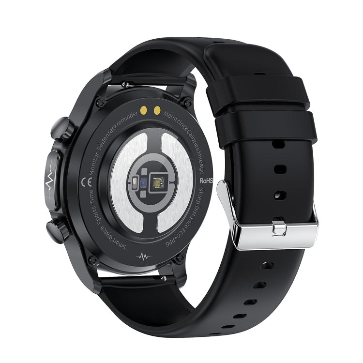 E400 1.39 inch HD Round Screen TPU Watch Strap Smart Watch Supports ECG Monitoring/Non-invasive B...