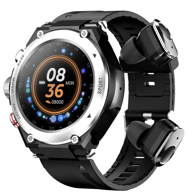 T92 1.28 inch 2 in 1 Bluetooth Headset Smart Watch