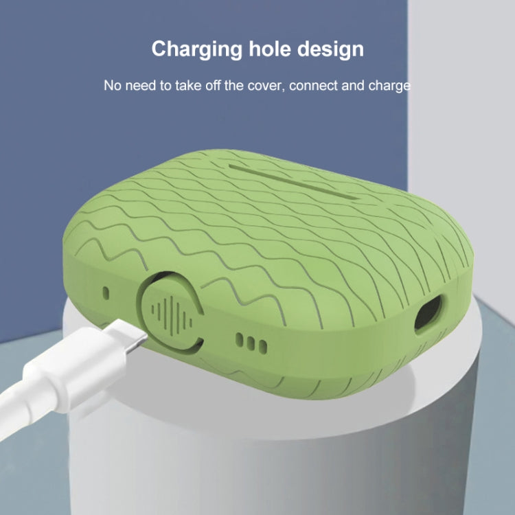 Wave Pattern Silicone Earphone Case, For AirPods Pro 2