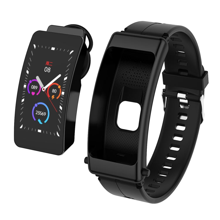 K50 1.08 inch Silicone Band Earphone Detachable IP67 Waterproof Smart Watch Support Bluetooth Cal...