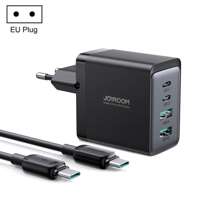 JOYROOM TCG02 Gallium Nitride 67W Dual USB+Dual USB-C/Type-C Multi-Port Charger Set, EU Plug