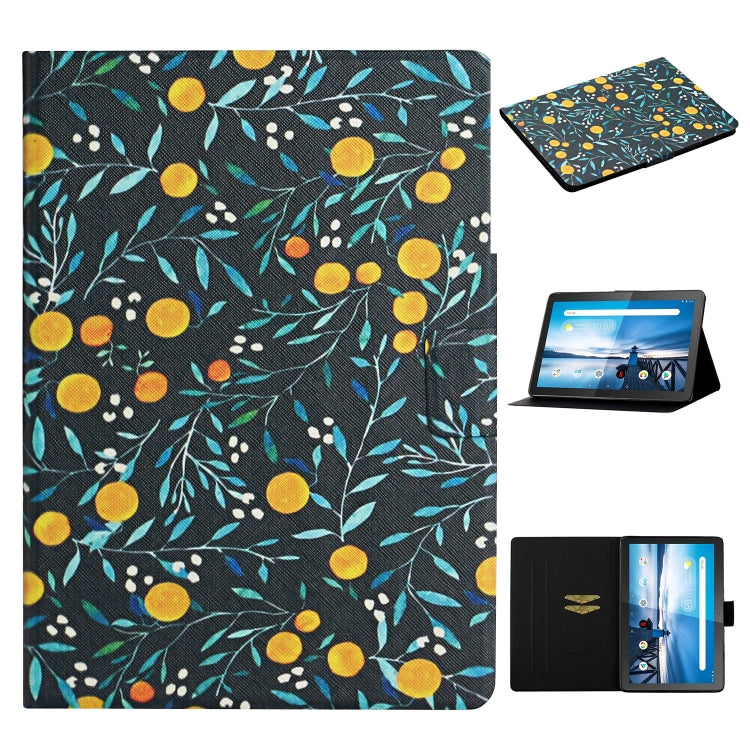 Flower Pattern Horizontal Flip Leather Case with Card Slots & Holder