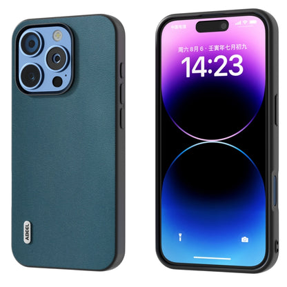 ABEEL Genuine Leather Xiaoya Series Phone Case, For iPhone 16 Pro Max, For iPhone 16 Pro