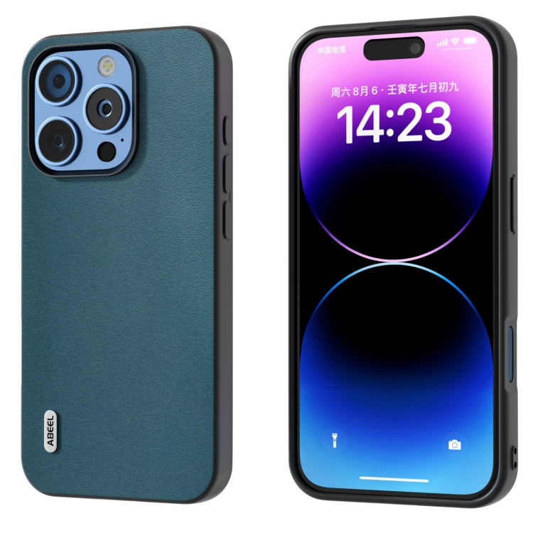 ABEEL Genuine Leather Xiaoya Series Phone Case, For iPhone 16 Pro Max, For iPhone 16 Pro