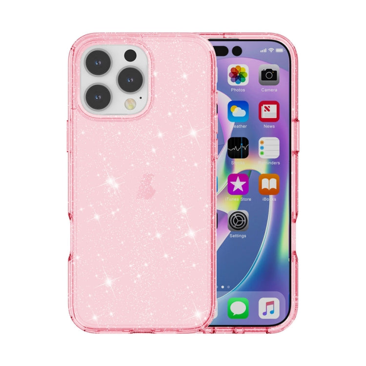 Shockproof Terminator Glitter Powder Phone Case, For iPhone 16 Pro Max, For iPhone 16 Pro