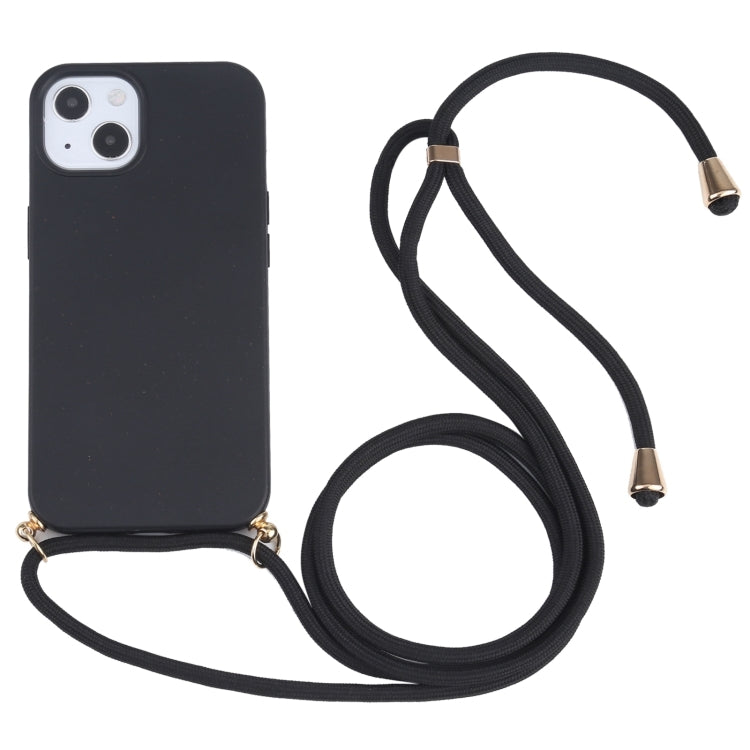 Wheat Straw TPU Shockproof Phone Case with Neck Lanyard, For iPhone 16 Pro Max, For iPhone 16 Pro...