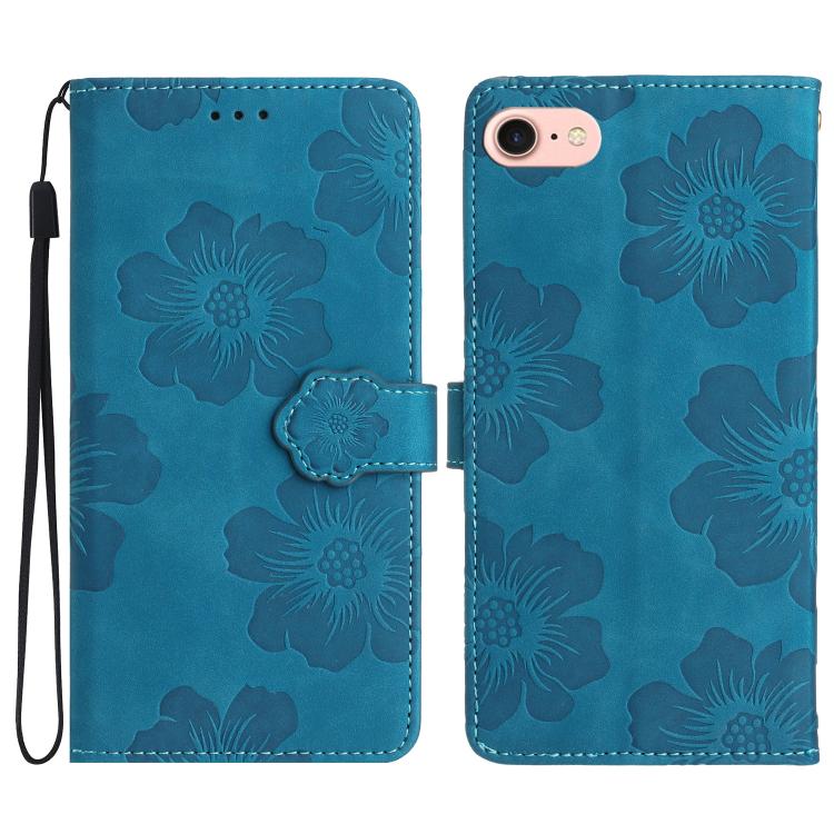 Flower Embossing Pattern Leather Phone Case