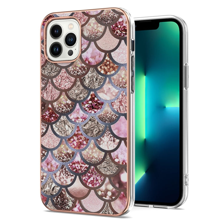 Electroplating Pattern IMD TPU Shockproof Case, For iPhone 16 Pro Max, For iPhone 16 Pro