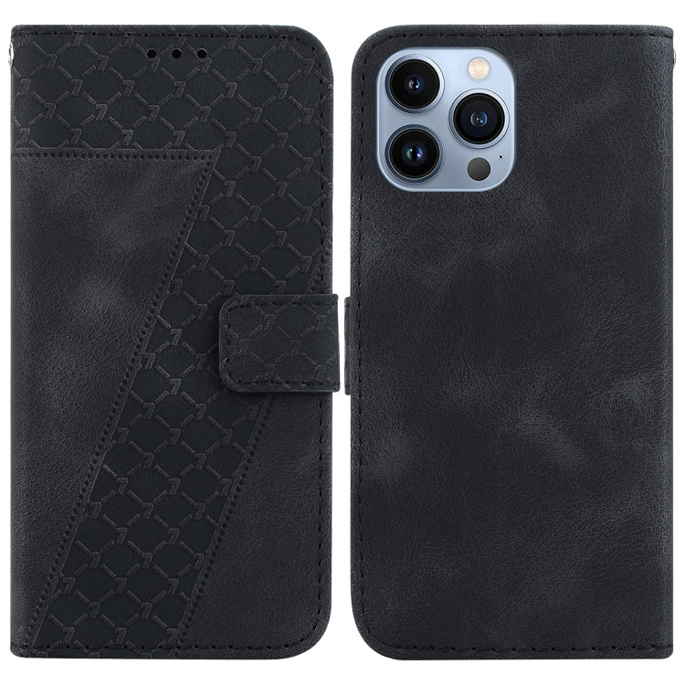 Seven-shaped Embossed Leather Phone Case