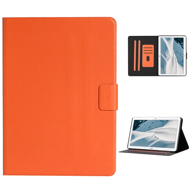 Solid Color Horizontal Flip Leather Case with Card Slots & Holder & Sleep / Wake-up Function