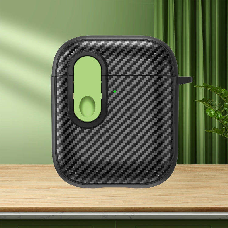 Carbon Fiber Texture Wireless Earphones Case with Security Lock, For AirPods Pro 2, For AirPods 3...