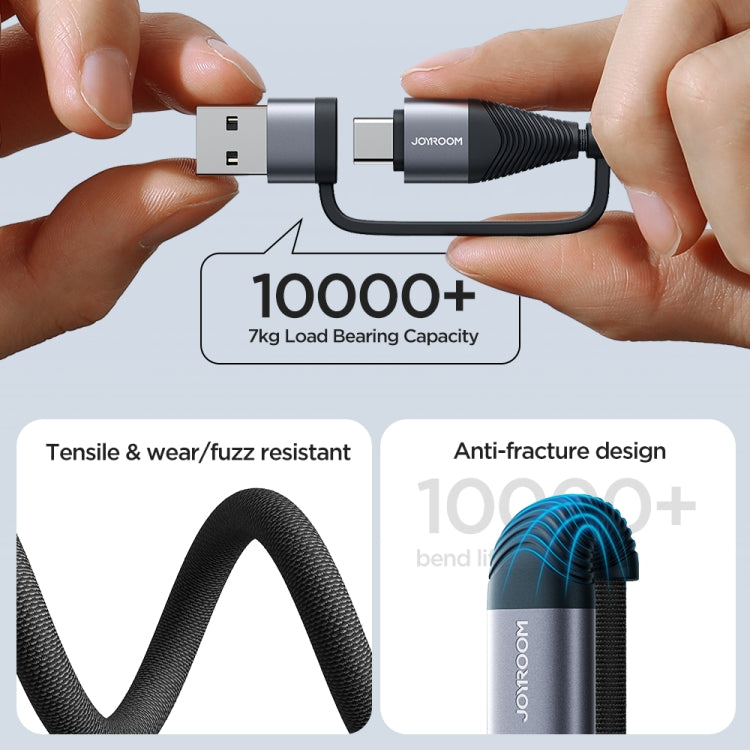JOYROOM SA37-2T2 60W Multi-Function Series 4 in 1 Fast Charging Data Cable, SA37-2T2