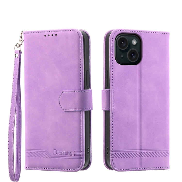 Dierfeng Dream Line TPU Hybrid PU Leather Phone Case