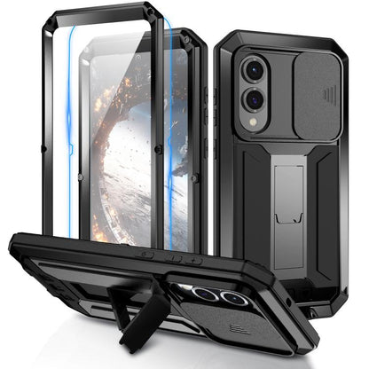 R-JUST Sliding Camera Life Waterproof Holder Phone Case, For Samsung Galaxy S25 Edge 5G