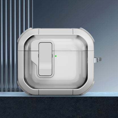 Thunder Clear Wireless Earphones Protective Case with Magnetic Switch, For AirPods 4