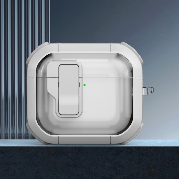 Thunder Clear Wireless Earphones Protective Case with Magnetic Switch, For AirPods 4