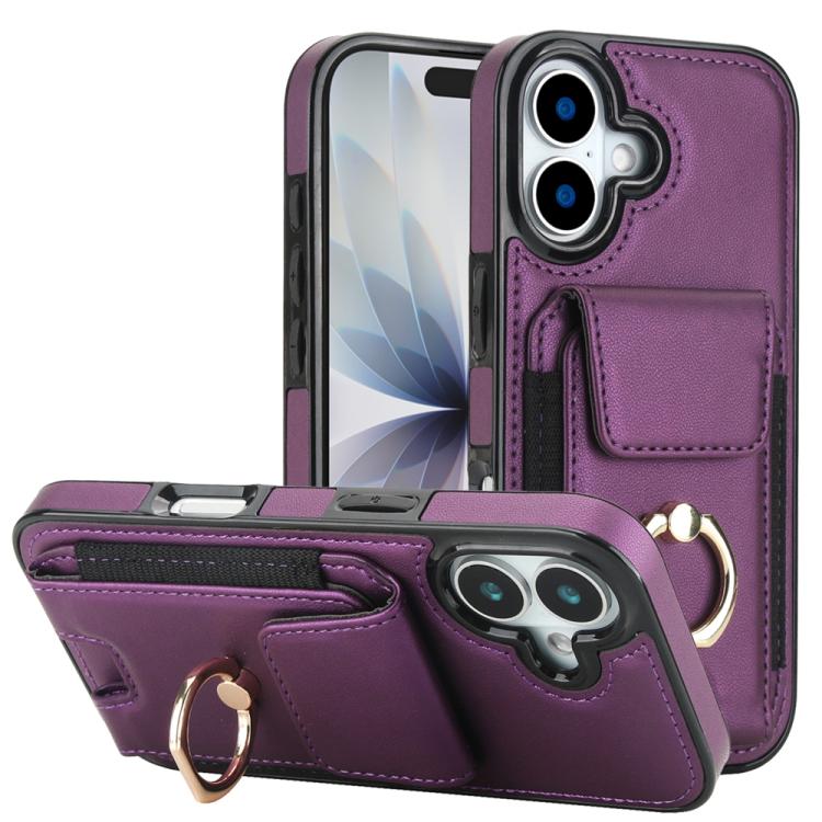 Elastic Card Bag Ring Holder Phone Case