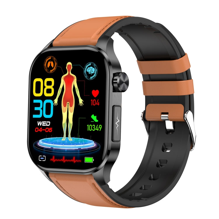 ET580 2.04 inch AMOLED Screen Sports Smart Watch Support Bluetooth Call / ECG Function