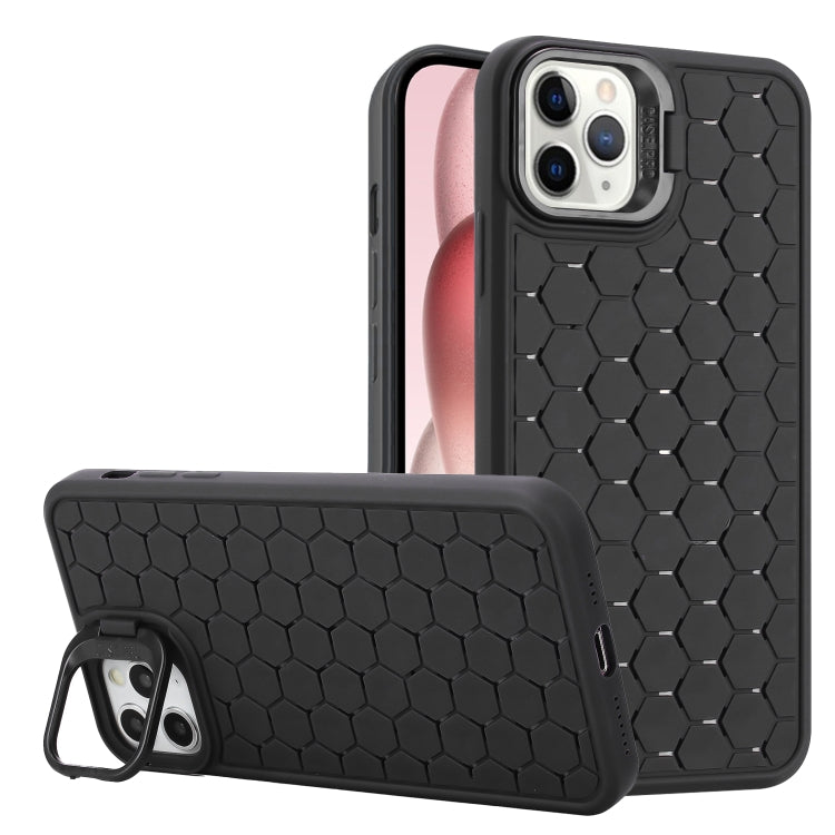 Honeycomb Radiating Lens Holder TPU Phone Case, For iPhone 12 Pro Max, For iPhone 12 Pro