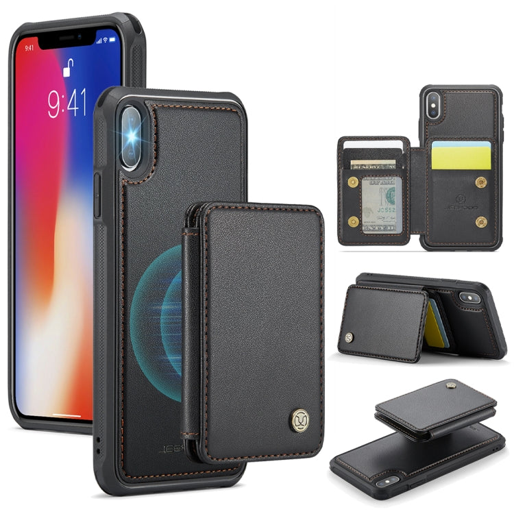 JEEHOOD J05 Business Magnetic Style RFID Leather Phone Case