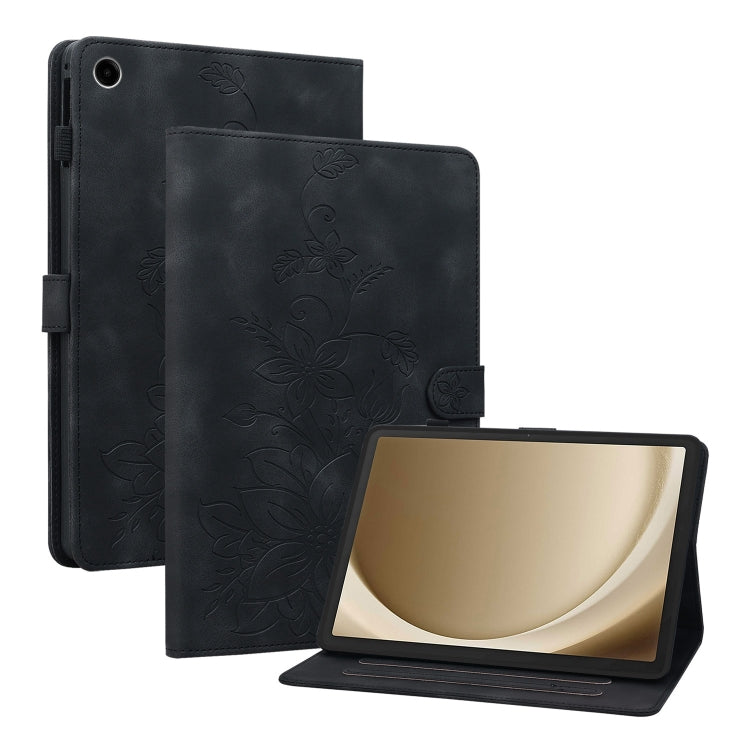 Lily Embossed Leather Tablet Case