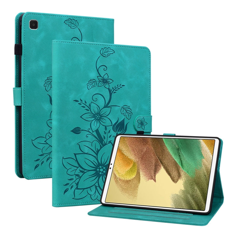 Lily Embossed Leather Tablet Case
