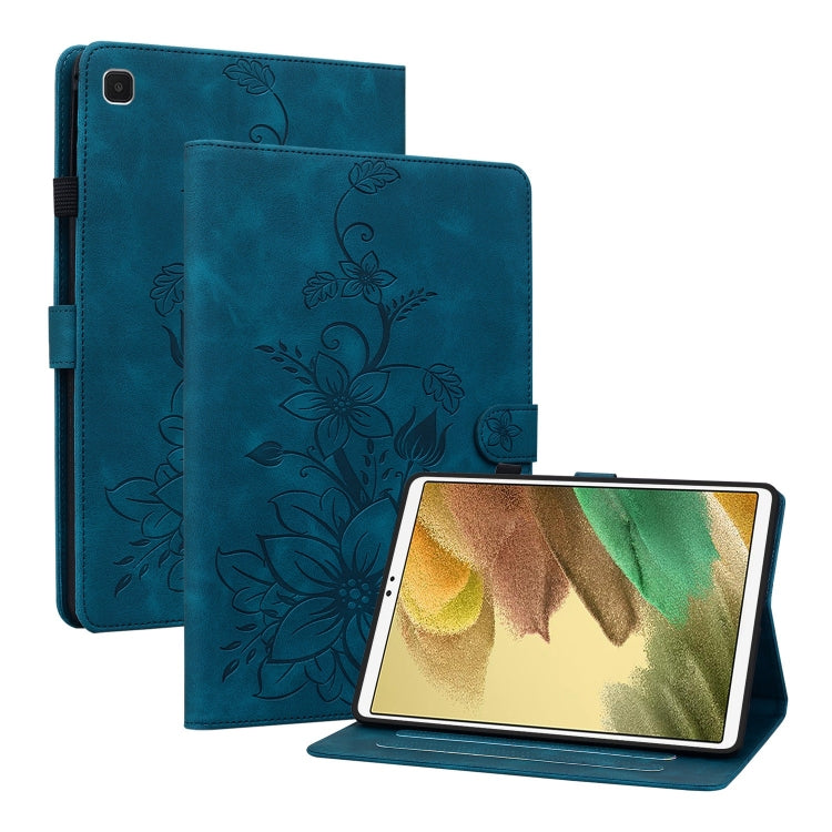 Lily Embossed Leather Tablet Case