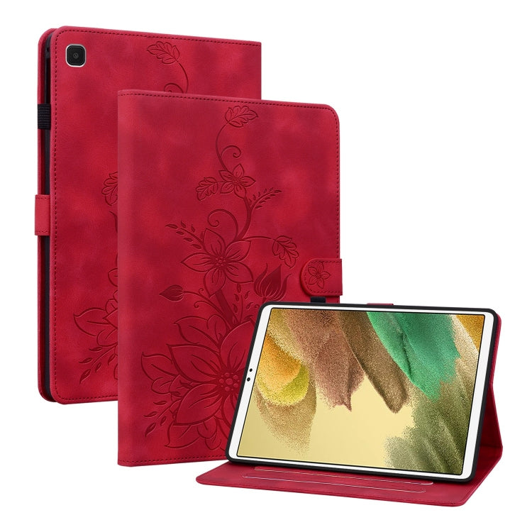 Lily Embossed Leather Tablet Case