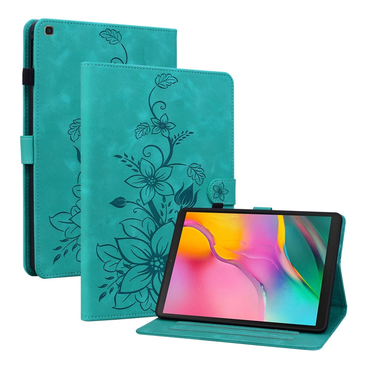 Lily Embossed Leather Tablet Case