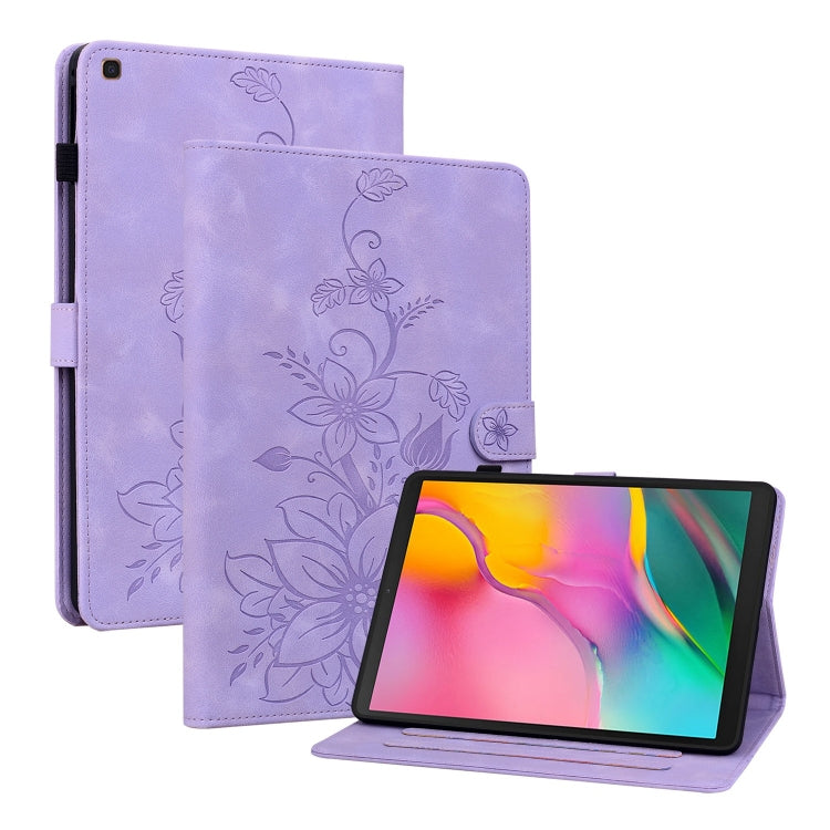 Lily Embossed Leather Tablet Case