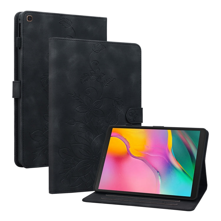 Lily Embossed Leather Tablet Case