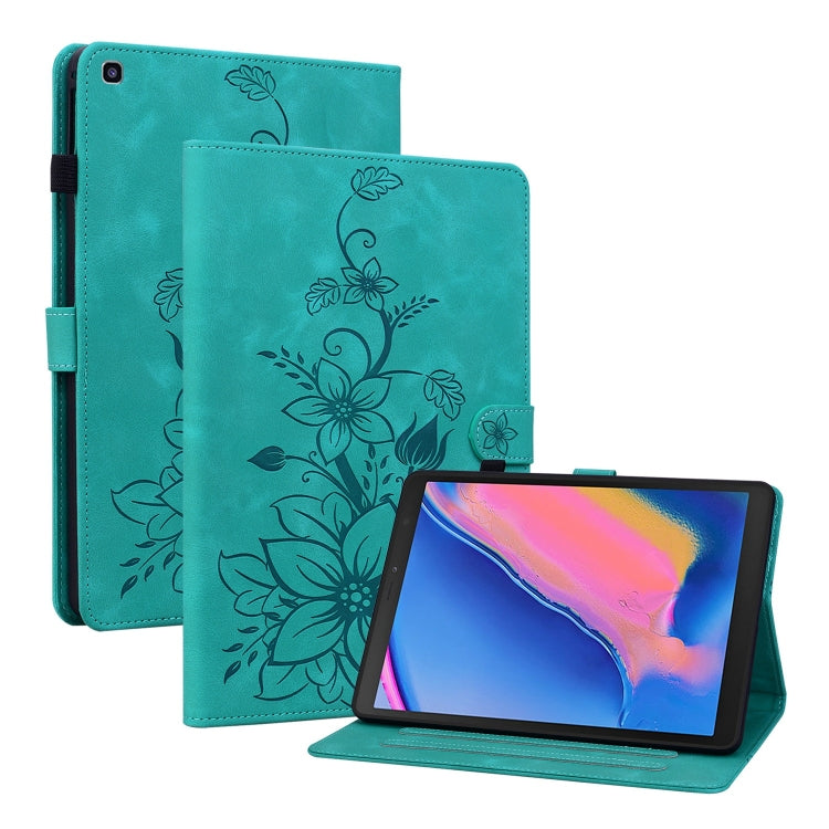 Lily Embossed Leather Tablet Case
