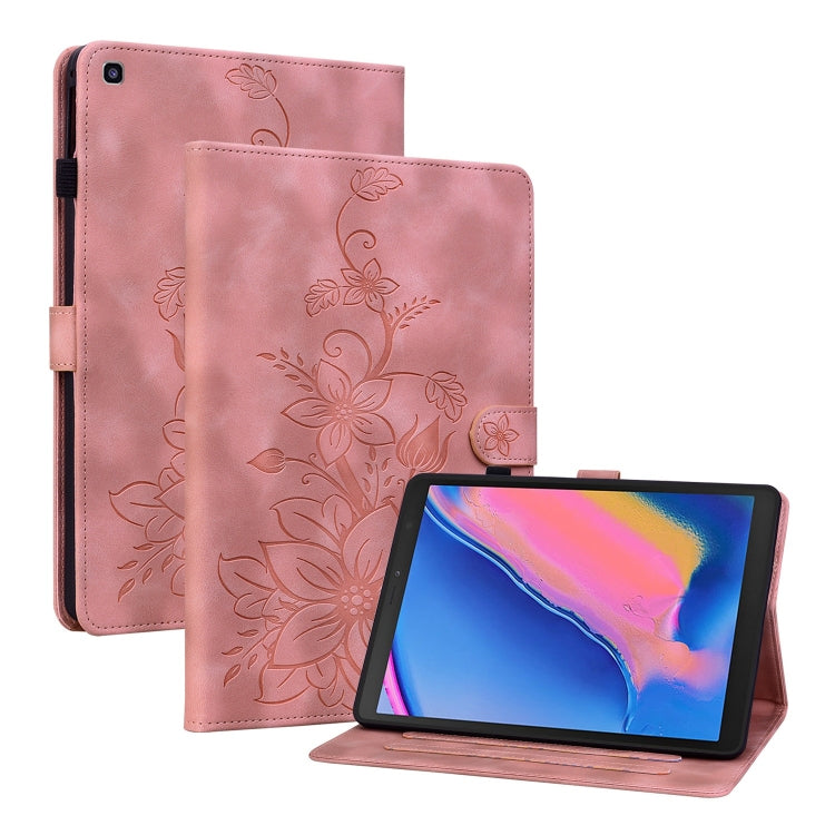 Lily Embossed Leather Tablet Case