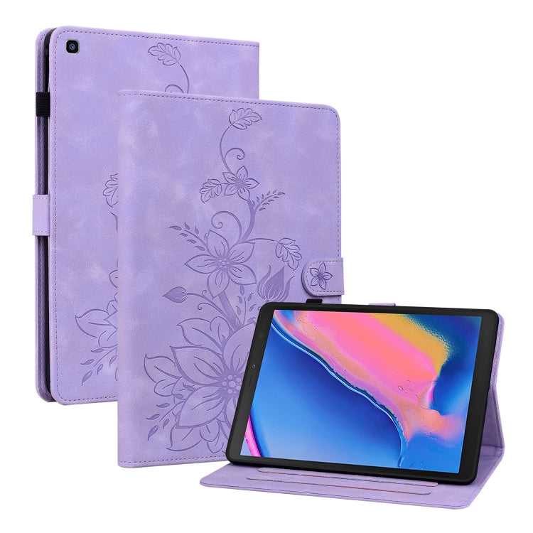 Lily Embossed Leather Tablet Case
