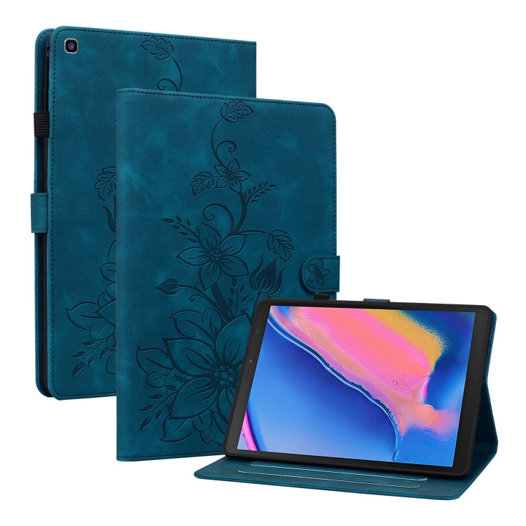 Lily Embossed Leather Tablet Case