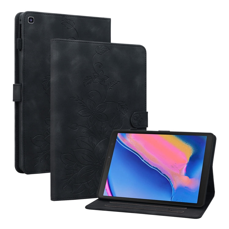 Lily Embossed Leather Tablet Case