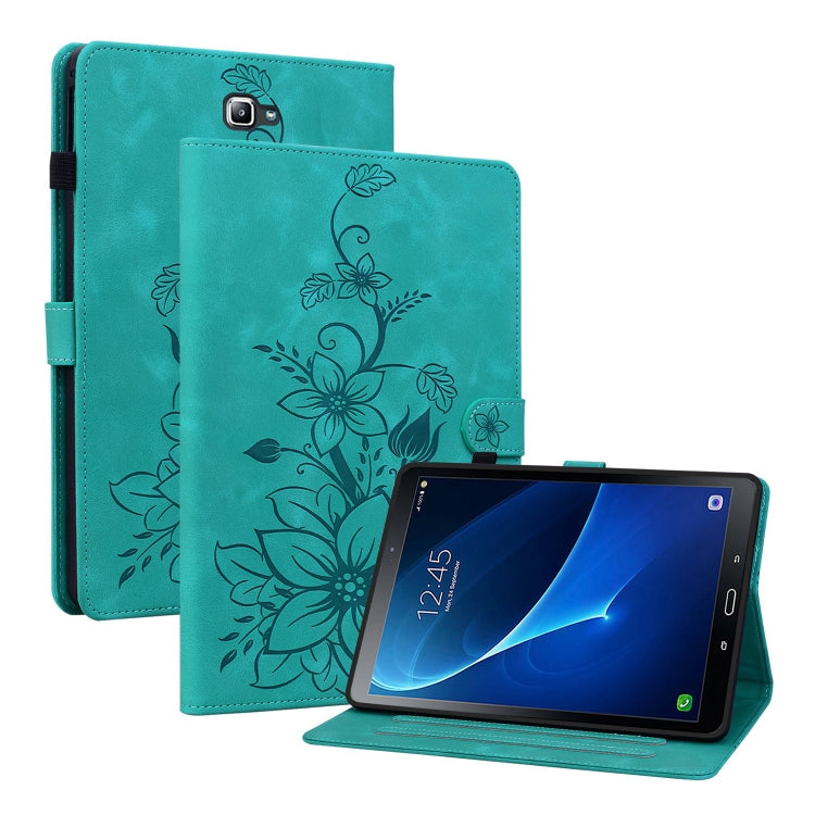 Lily Embossed Leather Tablet Case