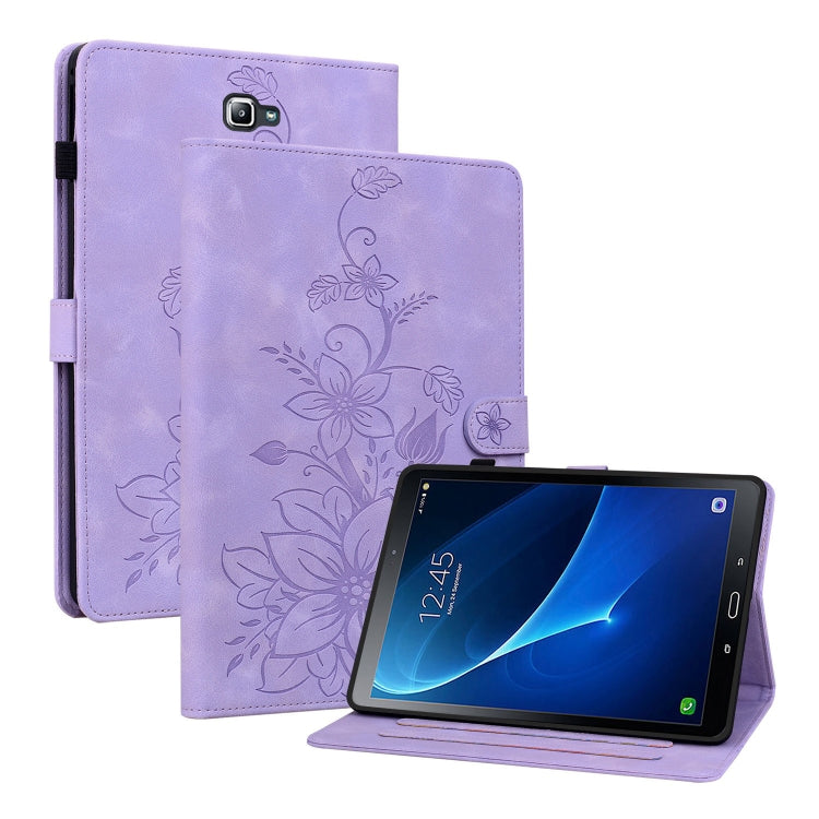 Lily Embossed Leather Tablet Case