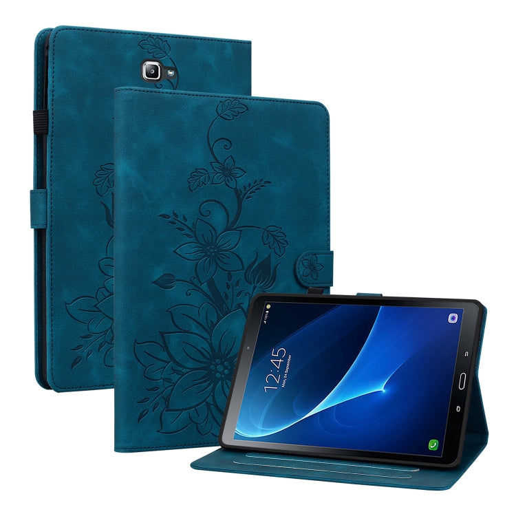 Lily Embossed Leather Tablet Case