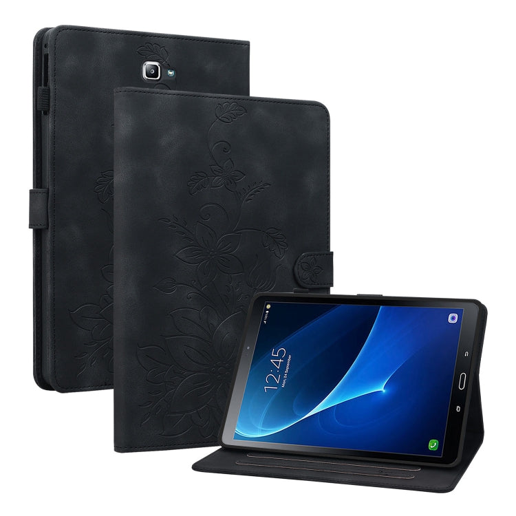 Lily Embossed Leather Tablet Case