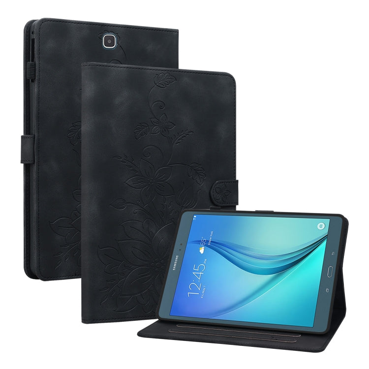 Lily Embossed Leather Tablet Case