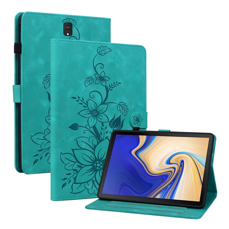Lily Embossed Leather Tablet Case