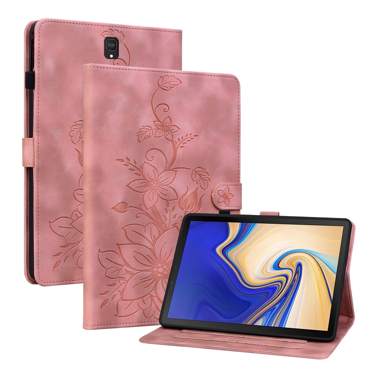 Lily Embossed Leather Tablet Case